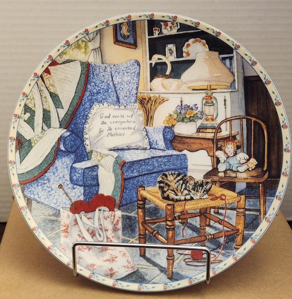 Edwin M. Knowles "Mother's Retreat" Limited Edition Collector Plate